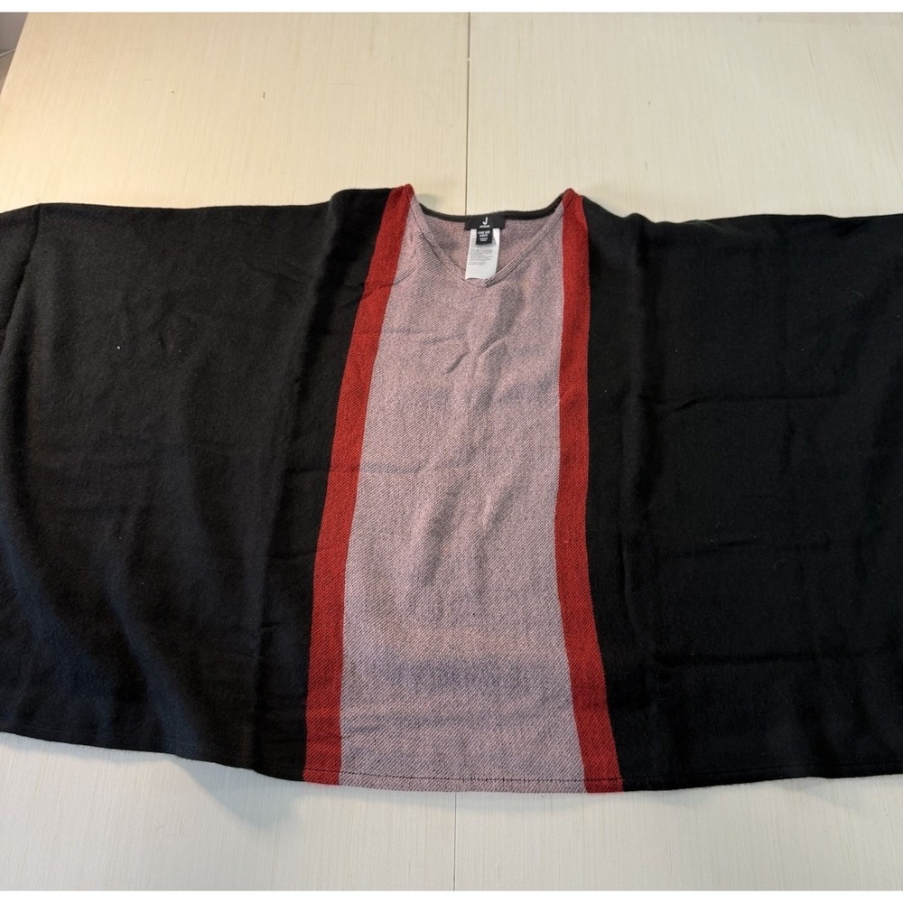 Jason Wu Colorblock Open Cardigan Sweater One Size Missy Black Red Pink
